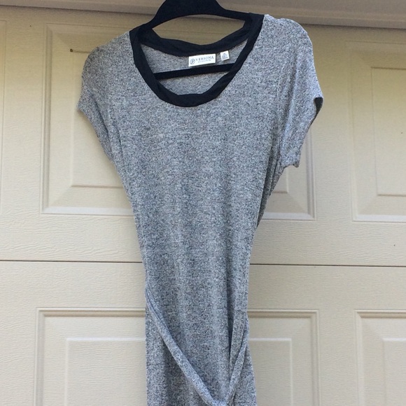 NWT💖Classic belted grey and black dress💖 - Picture 3 of 4